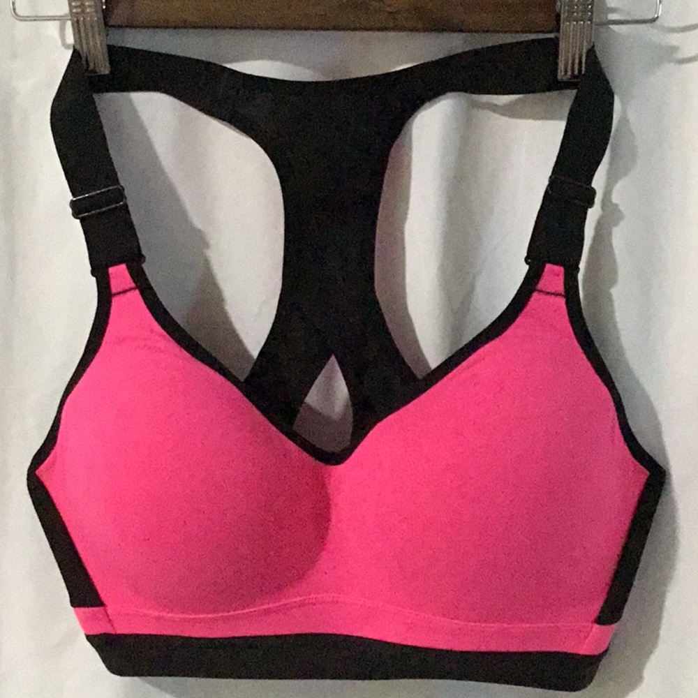 Victoria Secret Pink and Black Women's Sports Bra